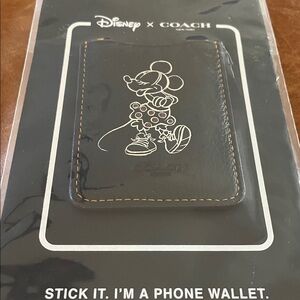 DISNEY x COACH Cell Phone Adhesive Wallet | NIP